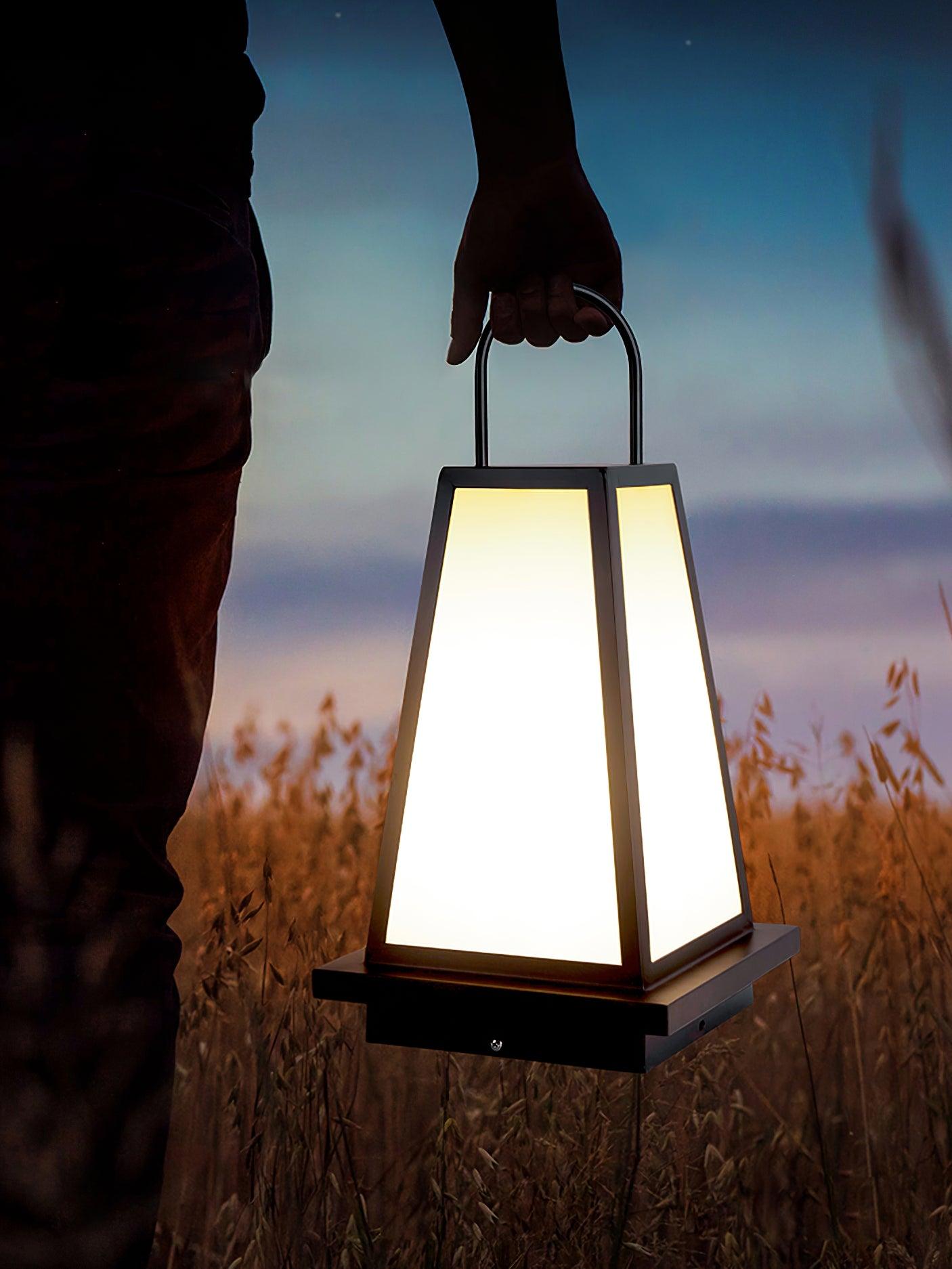 Roam Lantern Solar Outdoor Lamp-Neutral Decor