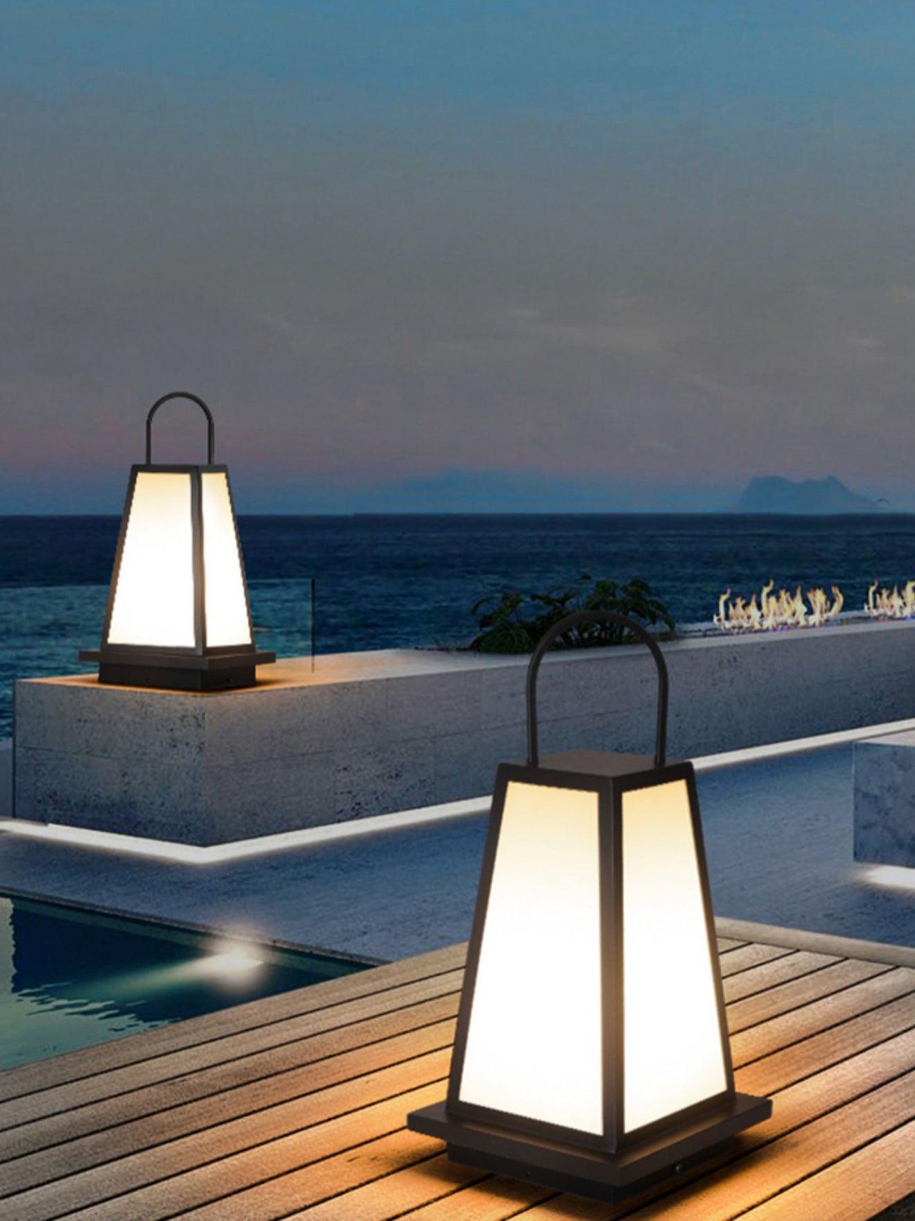 Roam Lantern Solar Outdoor Lamp-Neutral Decor