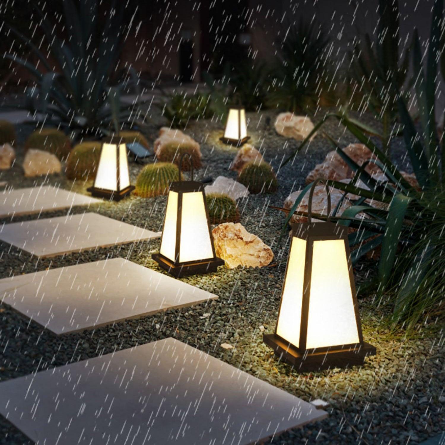 Roam Lantern Solar Outdoor Lamp-Neutral Decor