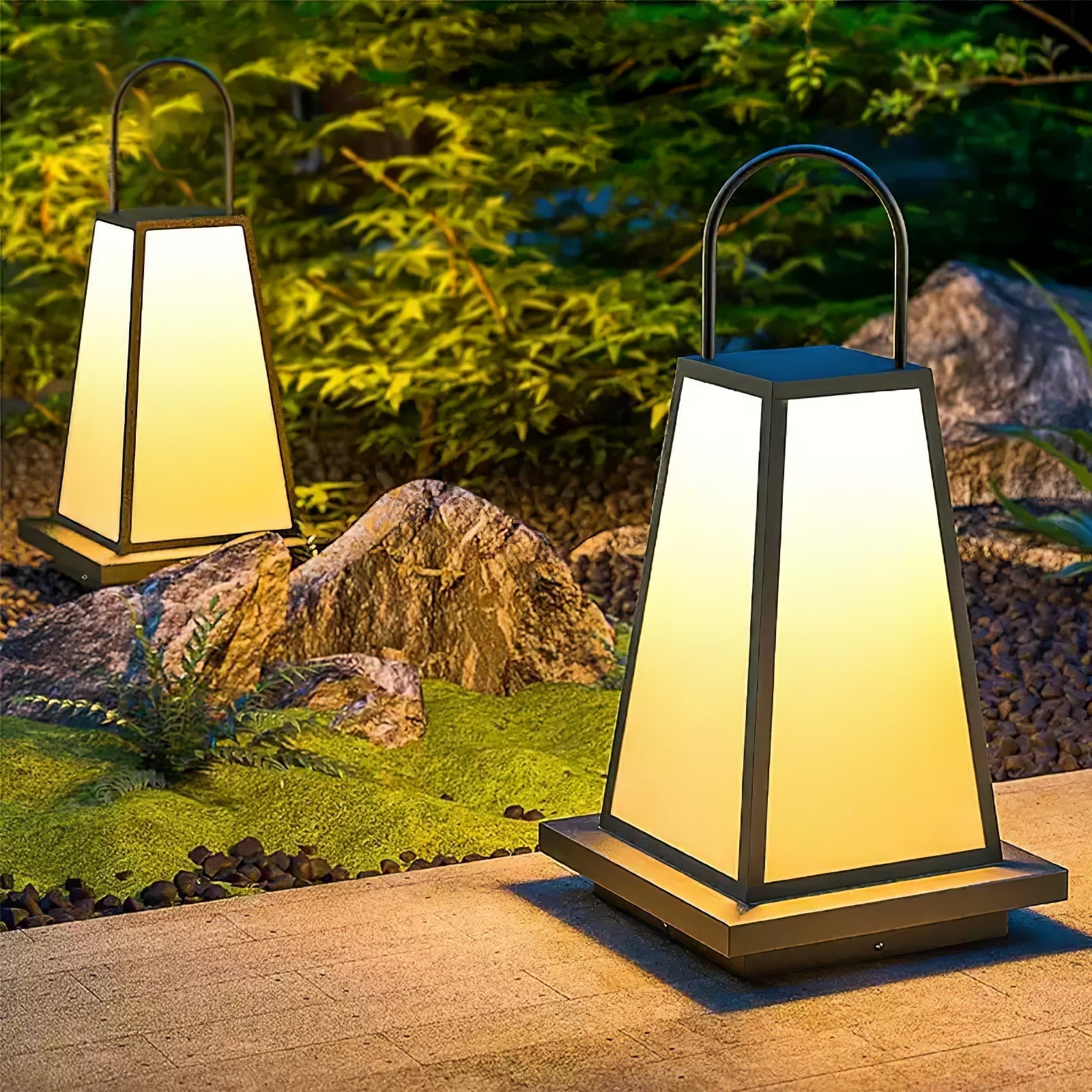 Roam Lantern Solar Outdoor Lamp-Neutral Decor