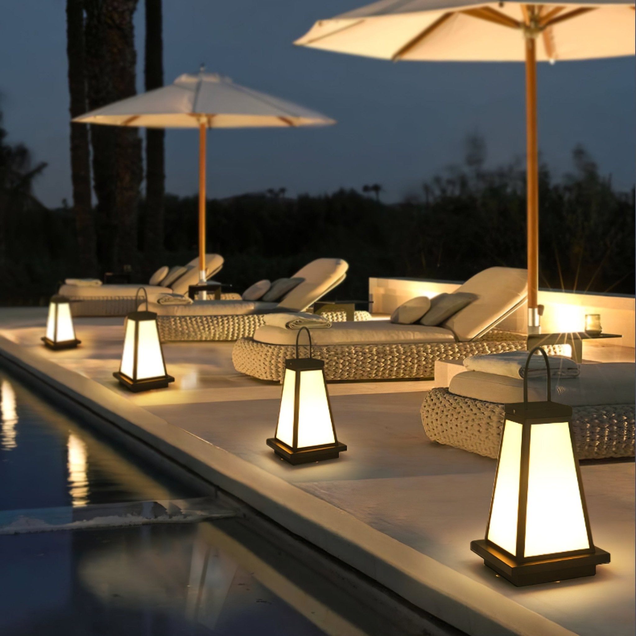 Roam Lantern Solar Outdoor Lamp-Neutral Decor