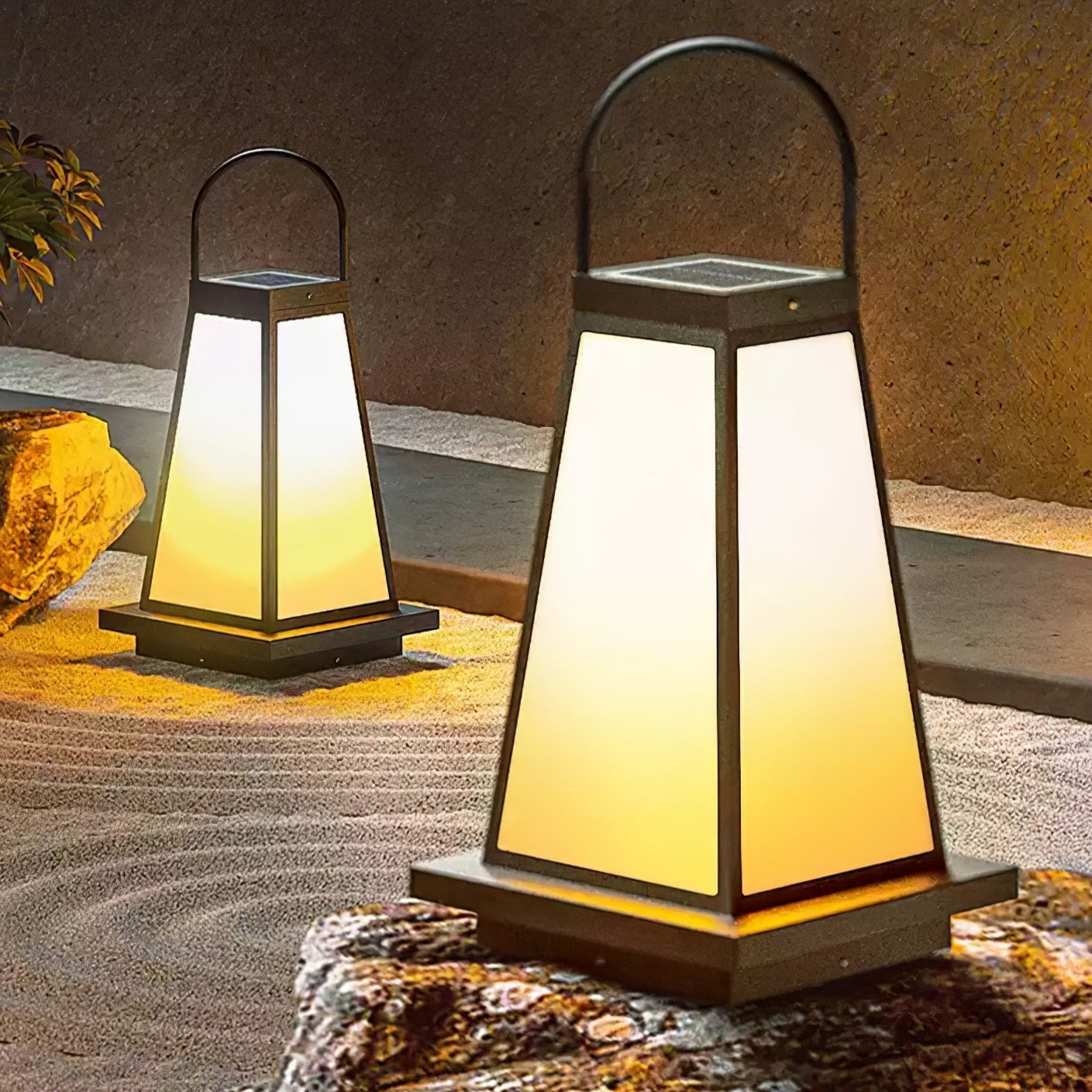 Roam Lantern Solar Outdoor Lamp-Neutral Decor