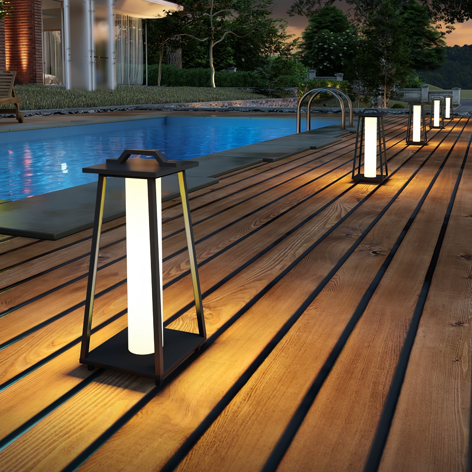Syphae Trapezoid-shaped Portable Outdoor Light-Neutral Decor