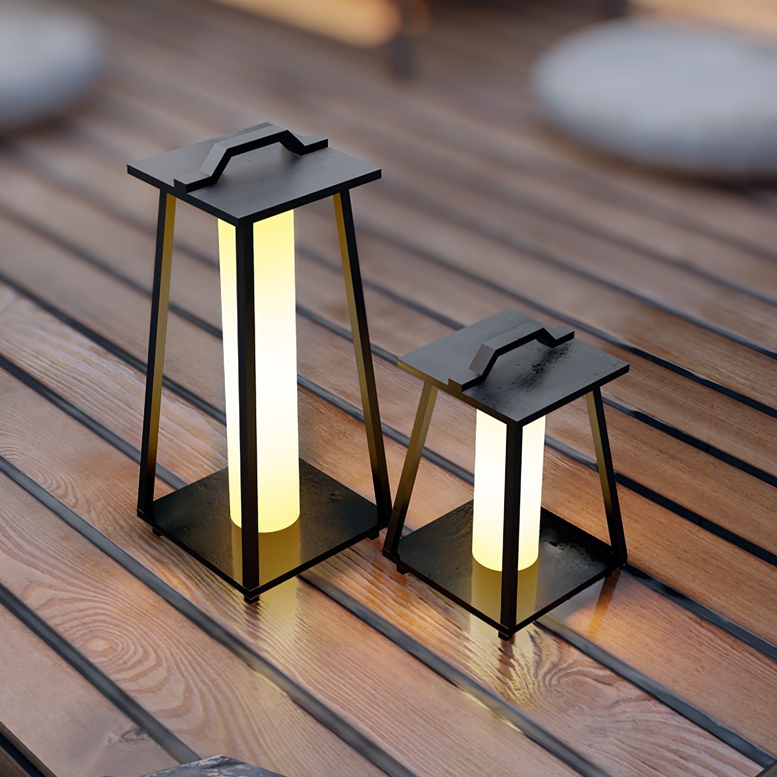 Syphae Trapezoid-shaped Portable Outdoor Light-Neutral Decor