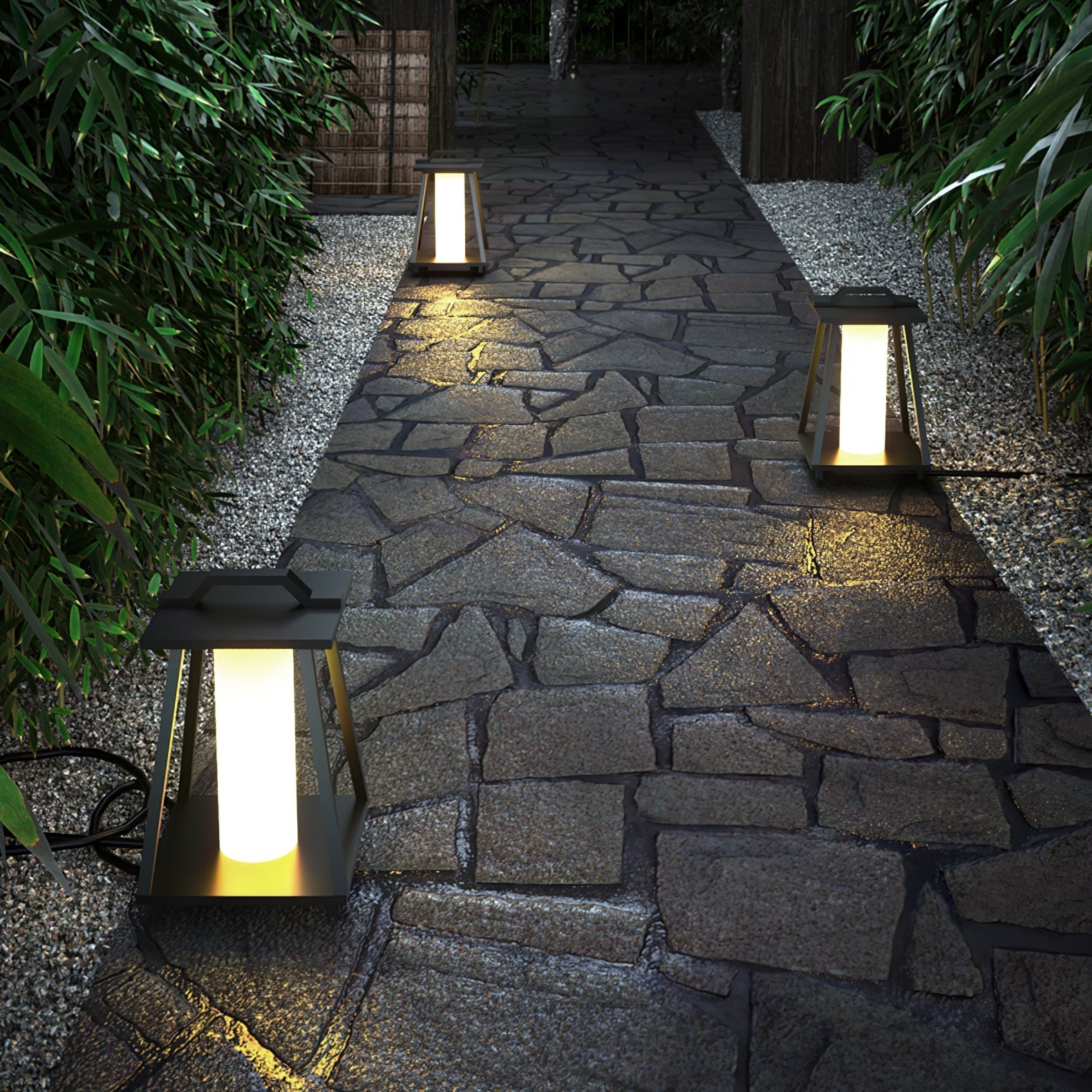 Syphae Trapezoid-shaped Portable Outdoor Light-Neutral Decor