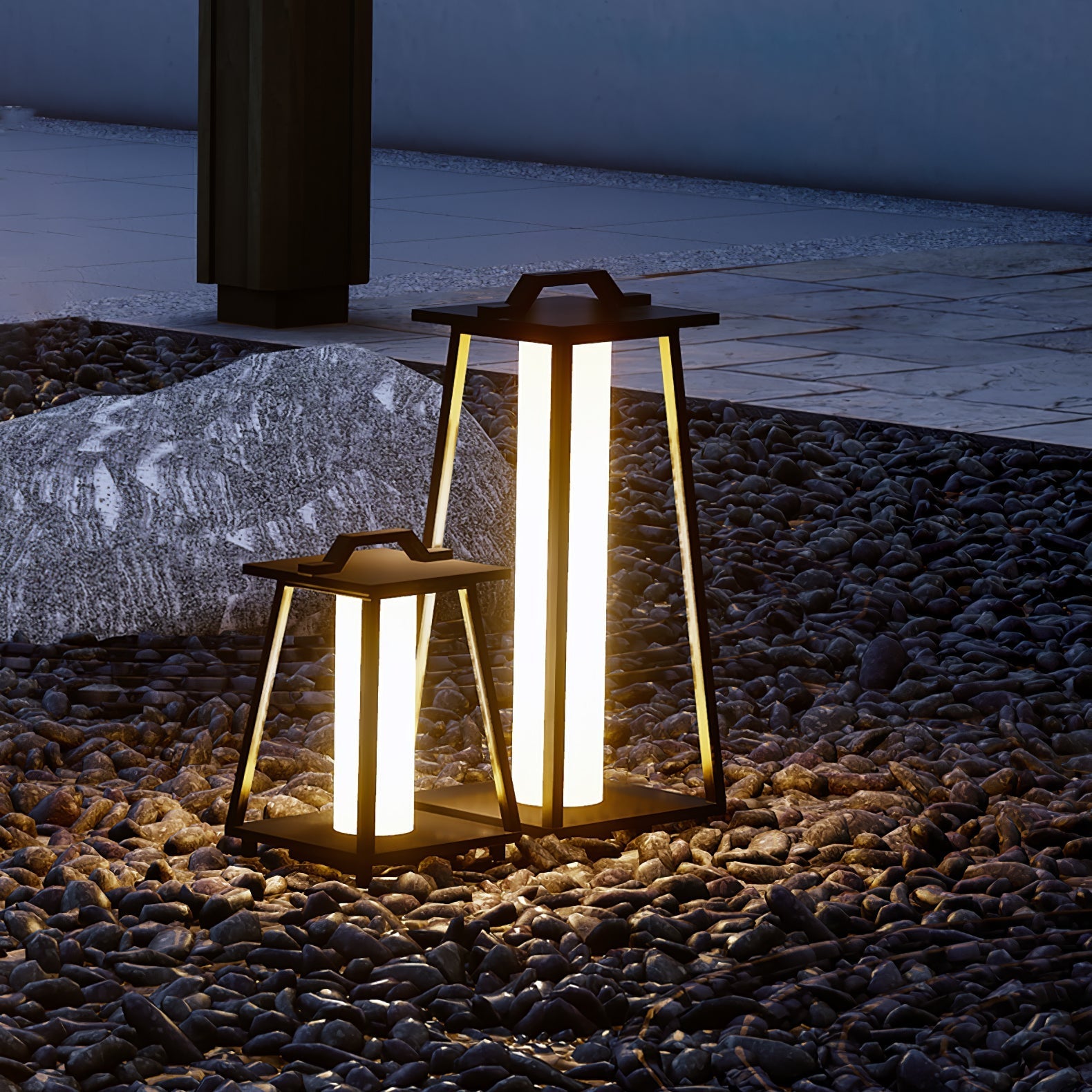 Syphae Trapezoid-shaped Portable Outdoor Light-Neutral Decor
