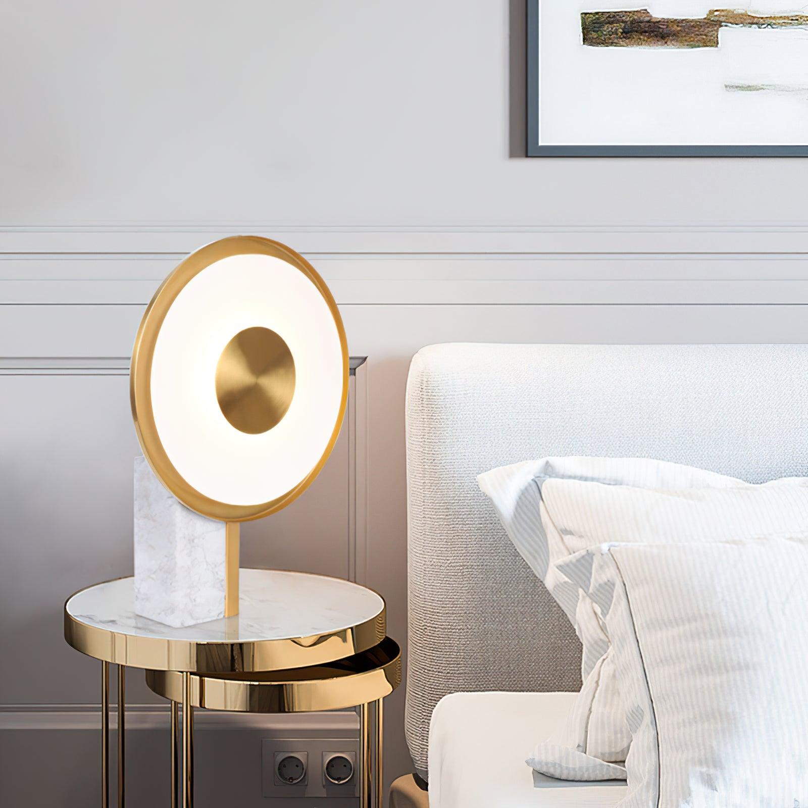 Tessain Marble Minimalist Table Lamp-Neutral Decor