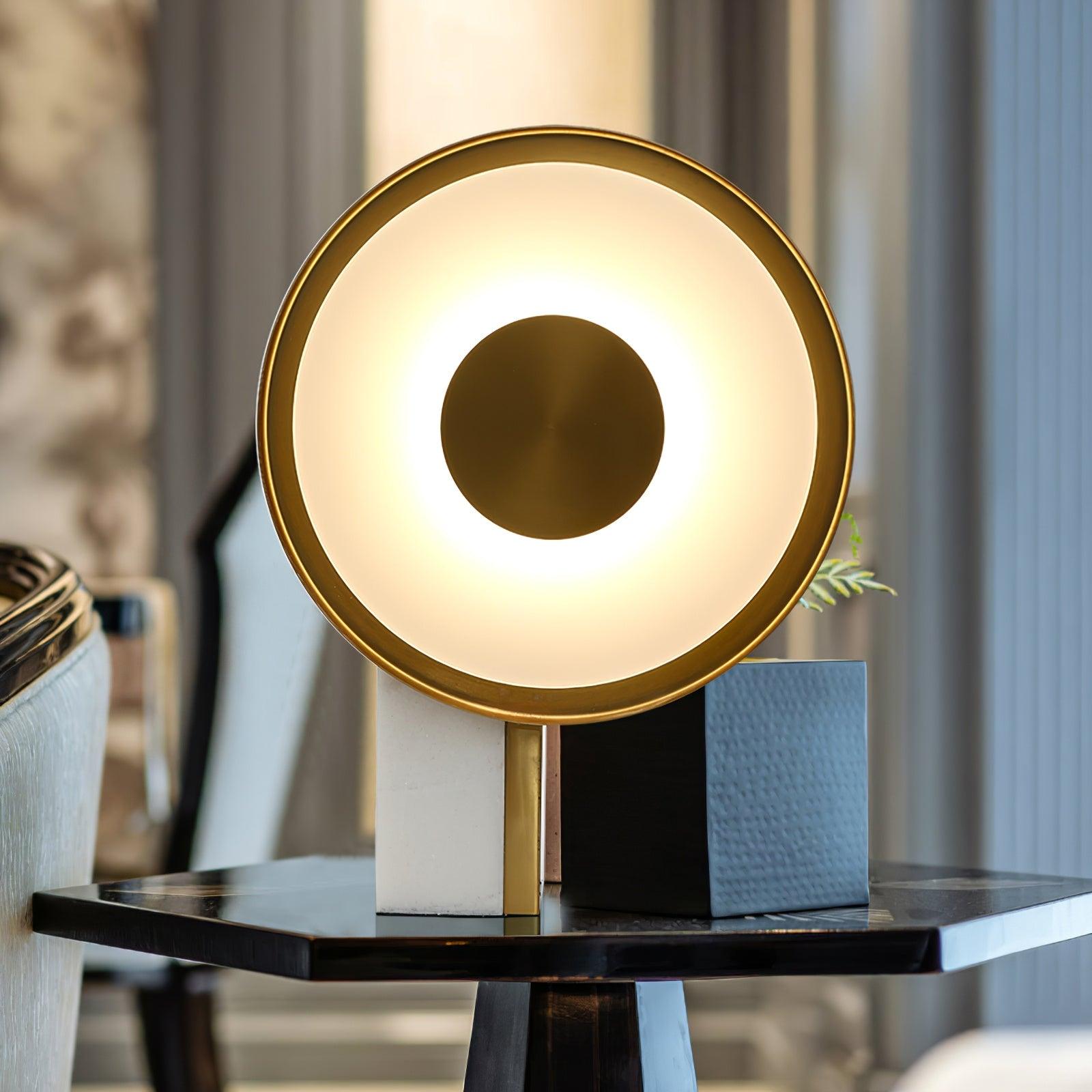 Tessain Marble Minimalist Table Lamp-Neutral Decor