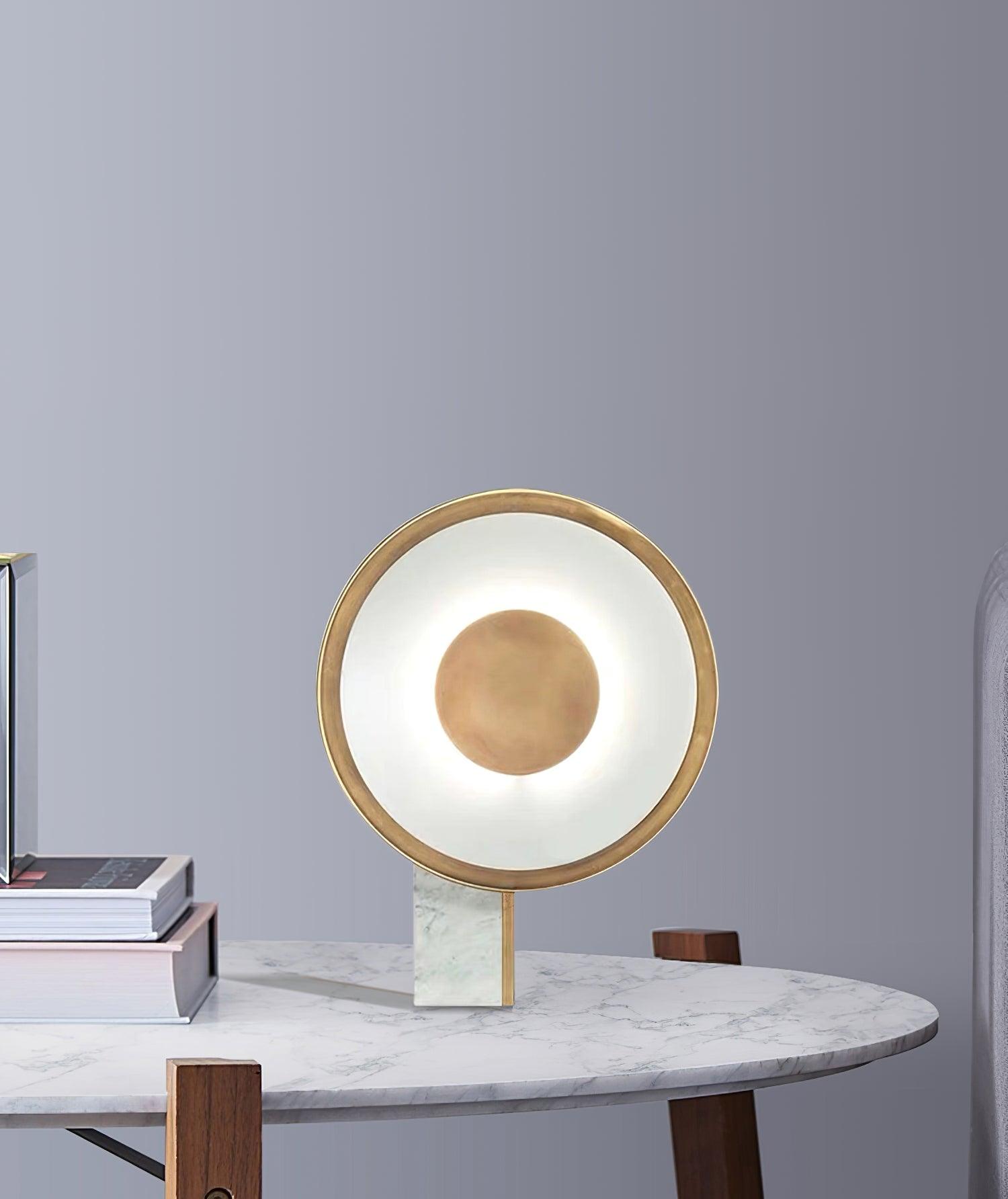 Tessain Marble Minimalist Table Lamp-Neutral Decor
