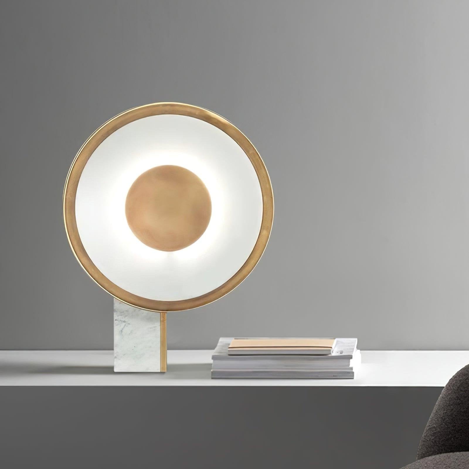 Tessain Marble Minimalist Table Lamp-Neutral Decor