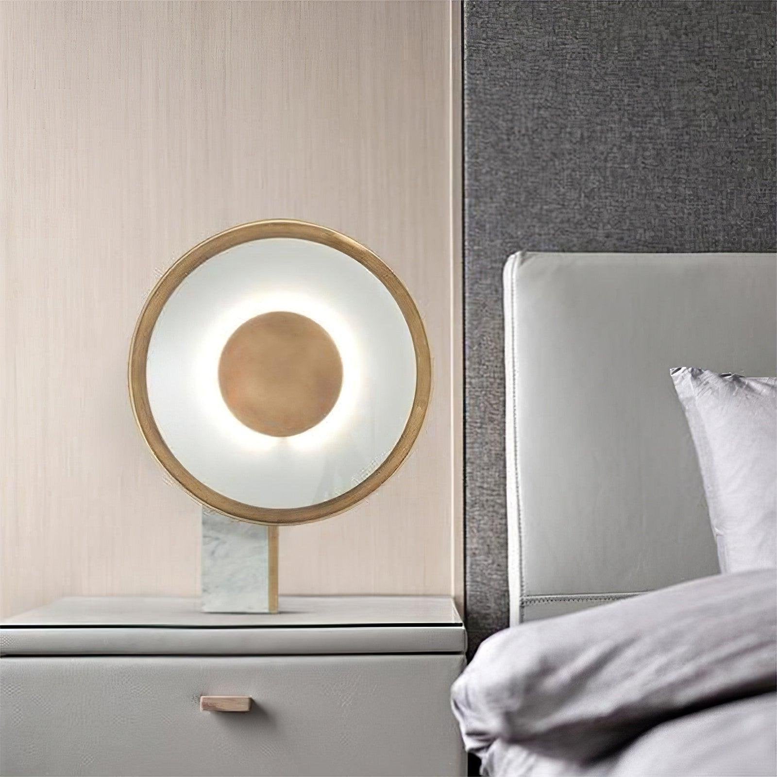 Tessain Marble Minimalist Table Lamp-Neutral Decor
