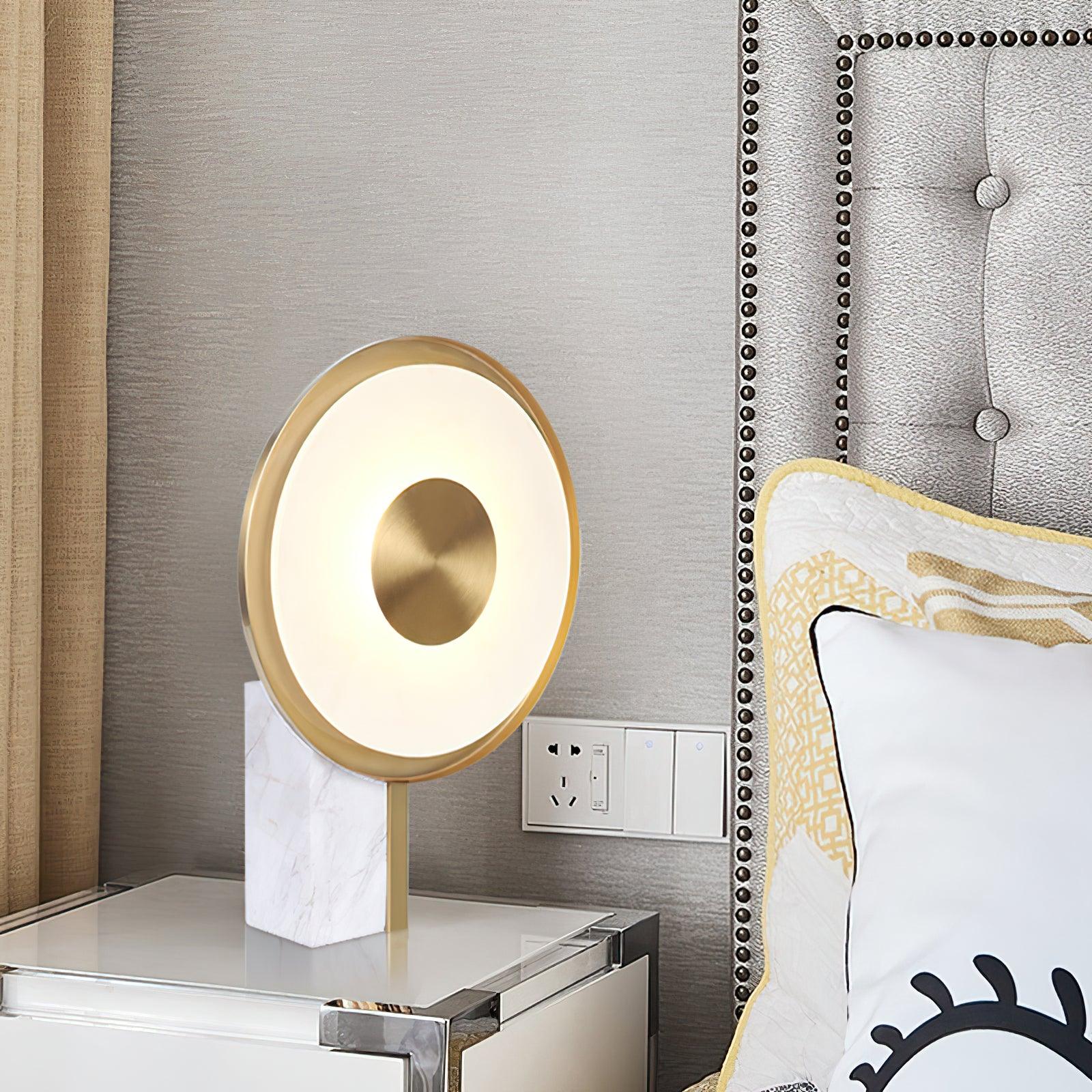 Tessain Marble Minimalist Table Lamp-Neutral Decor