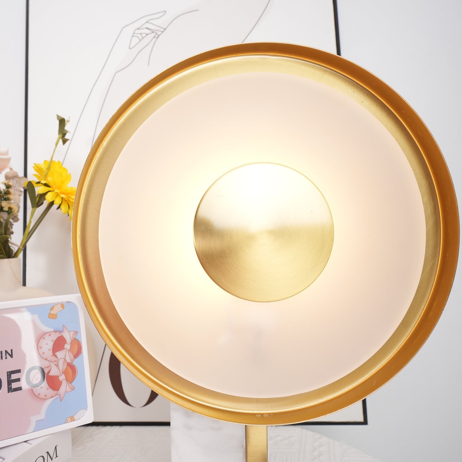 Tessain Marble Minimalist Table Lamp-Neutral Decor