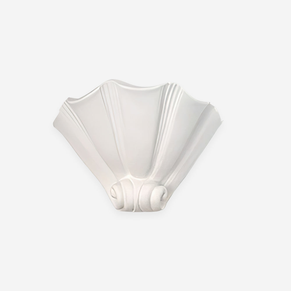 Ysola White Plaster Shell Wall Lamp