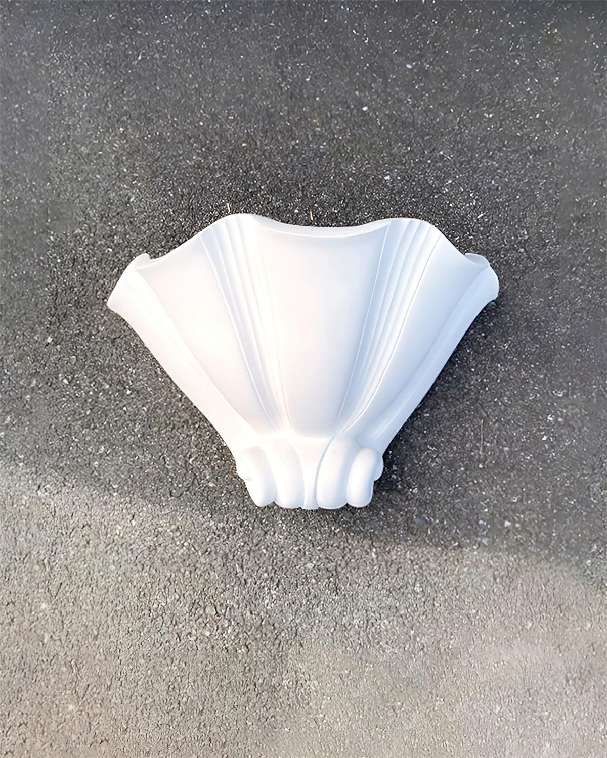 Dorien Wall Lamp Plaster White Shell Classic-Neutral Decor