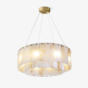 Dovin Alabaster Round Pendant Light-Neutral Decor