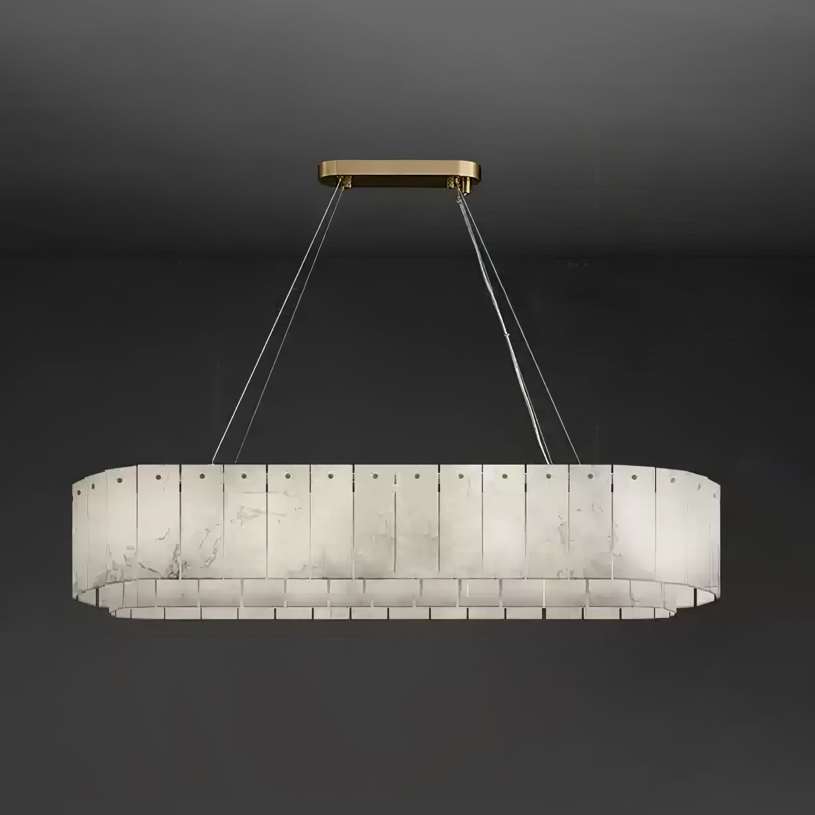 Dovin Alabaster Round Pendant Light-Neutral Decor