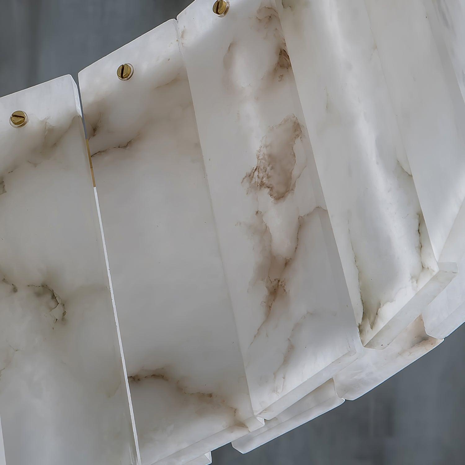 Dovin Alabaster Round Pendant Light-Neutral Decor