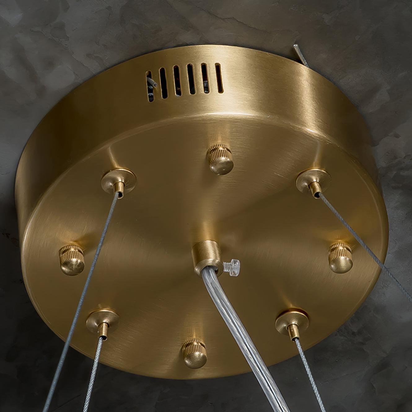 Dovin Alabaster Round Pendant Light-Neutral Decor