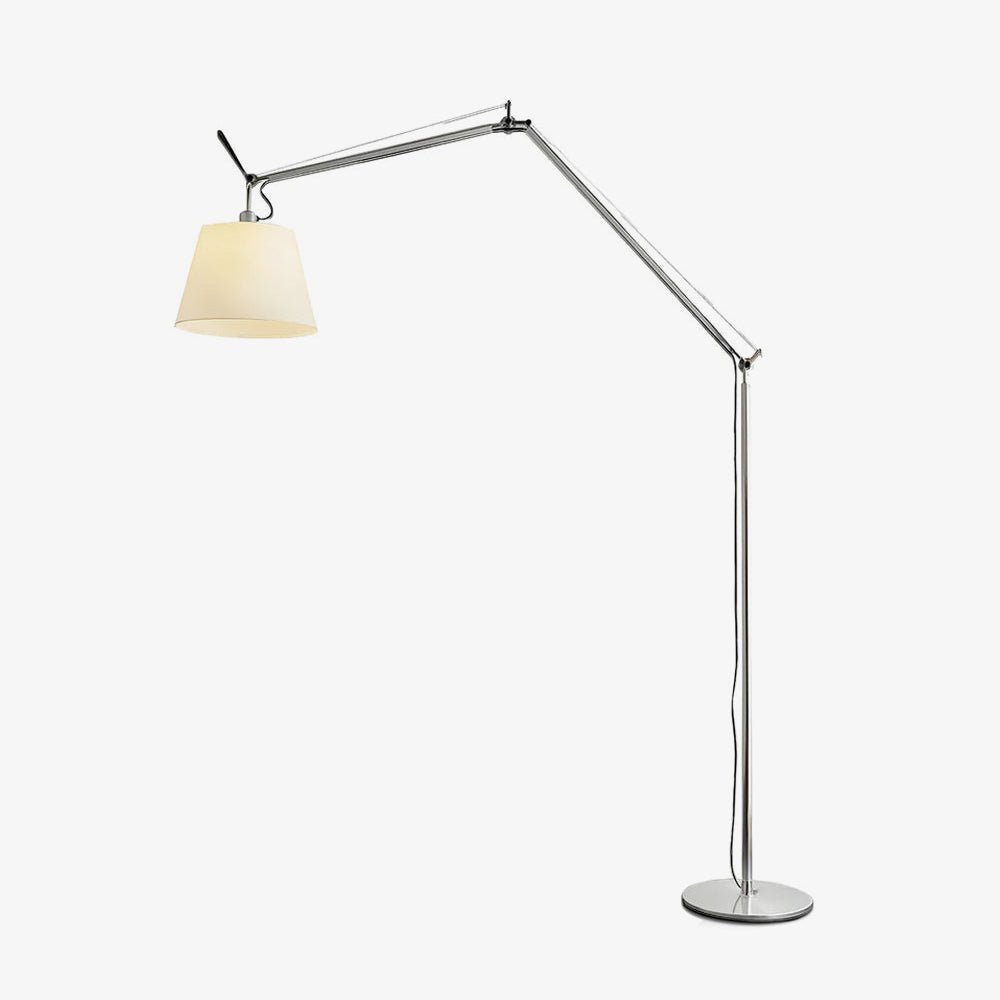 Ciroce Fabric Industrial Floor Lamp-Neutral Decor