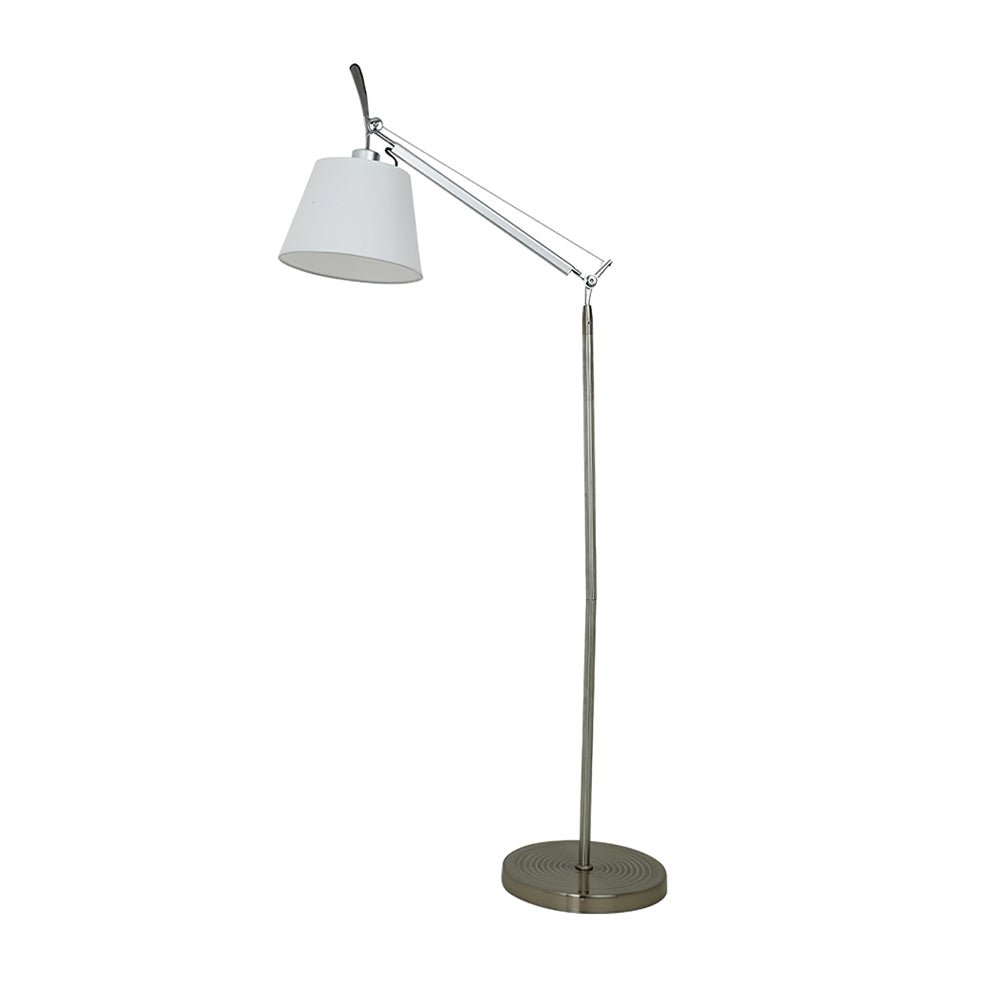 Ciroce Fabric Industrial Floor Lamp-Neutral Decor