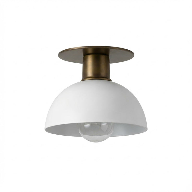Full view of the white Rodanthe Ceiling Lamp on a white background.