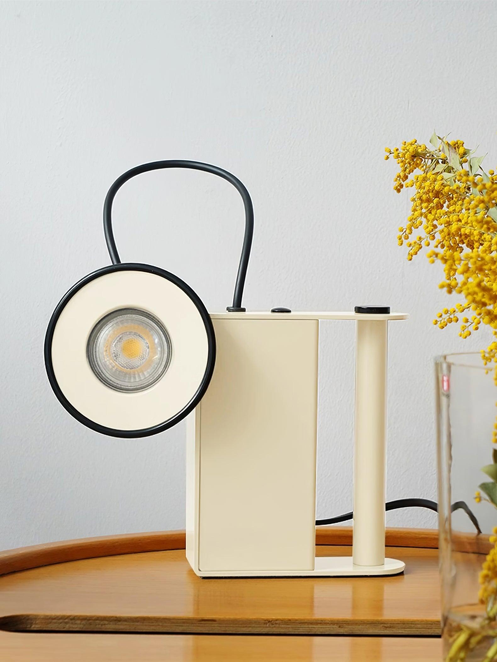 Clavon Futuristic Table Lamp-Neutral Decor