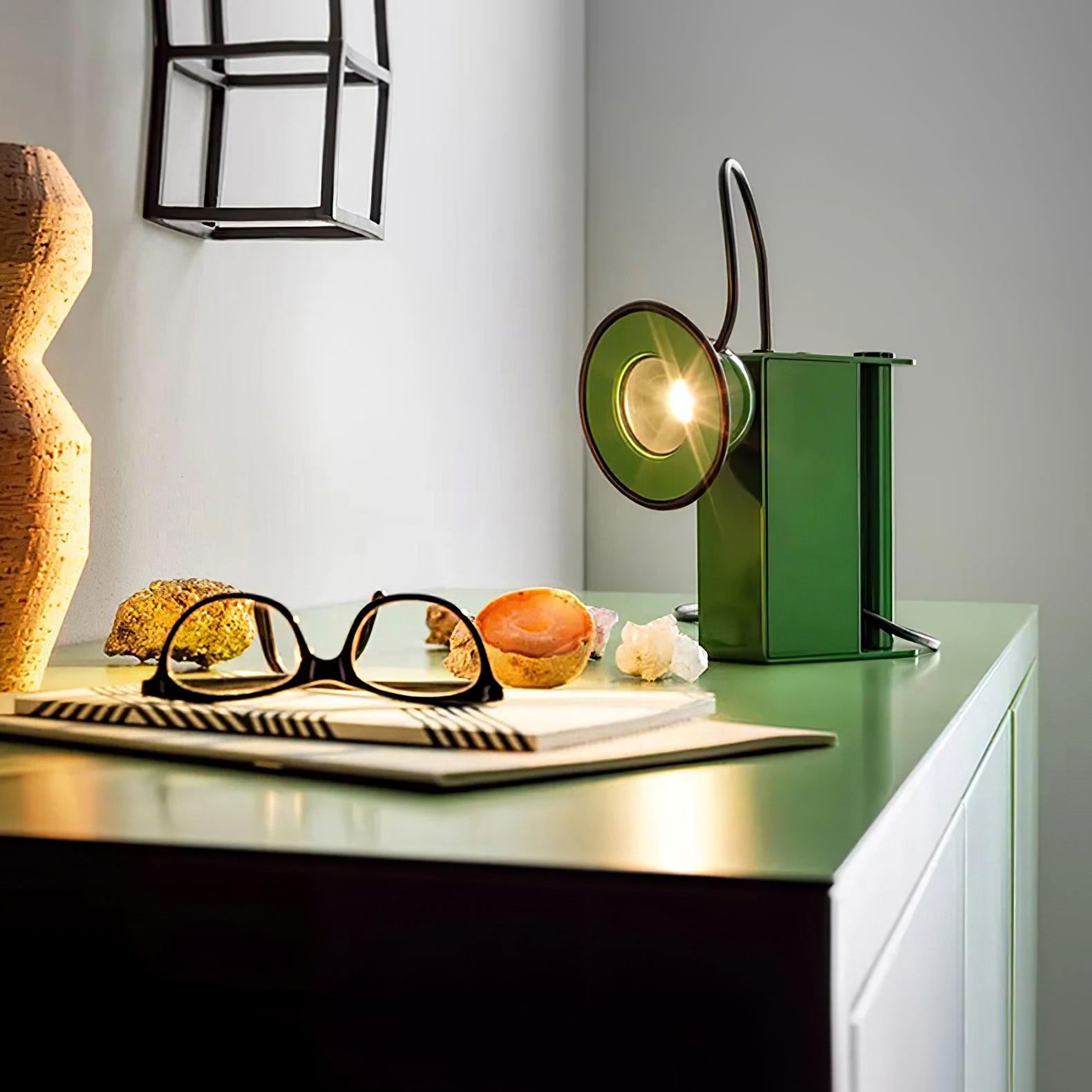 Clavon Futuristic Table Lamp-Neutral Decor