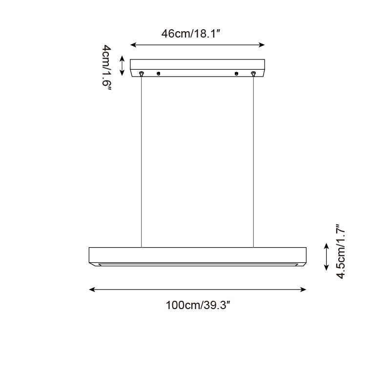 Delya Linear Travertine Pendant Lamp