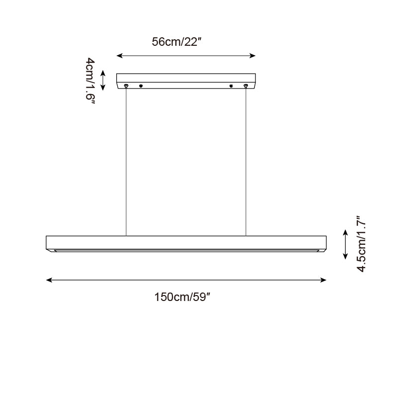 Delya Linear Travertine Pendant Lamp