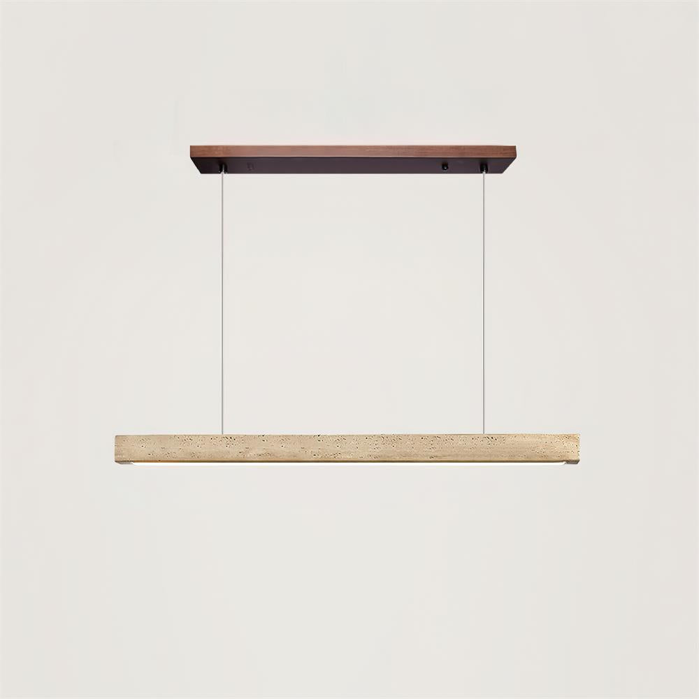 Delya Linear Travertine Pendant Lamp