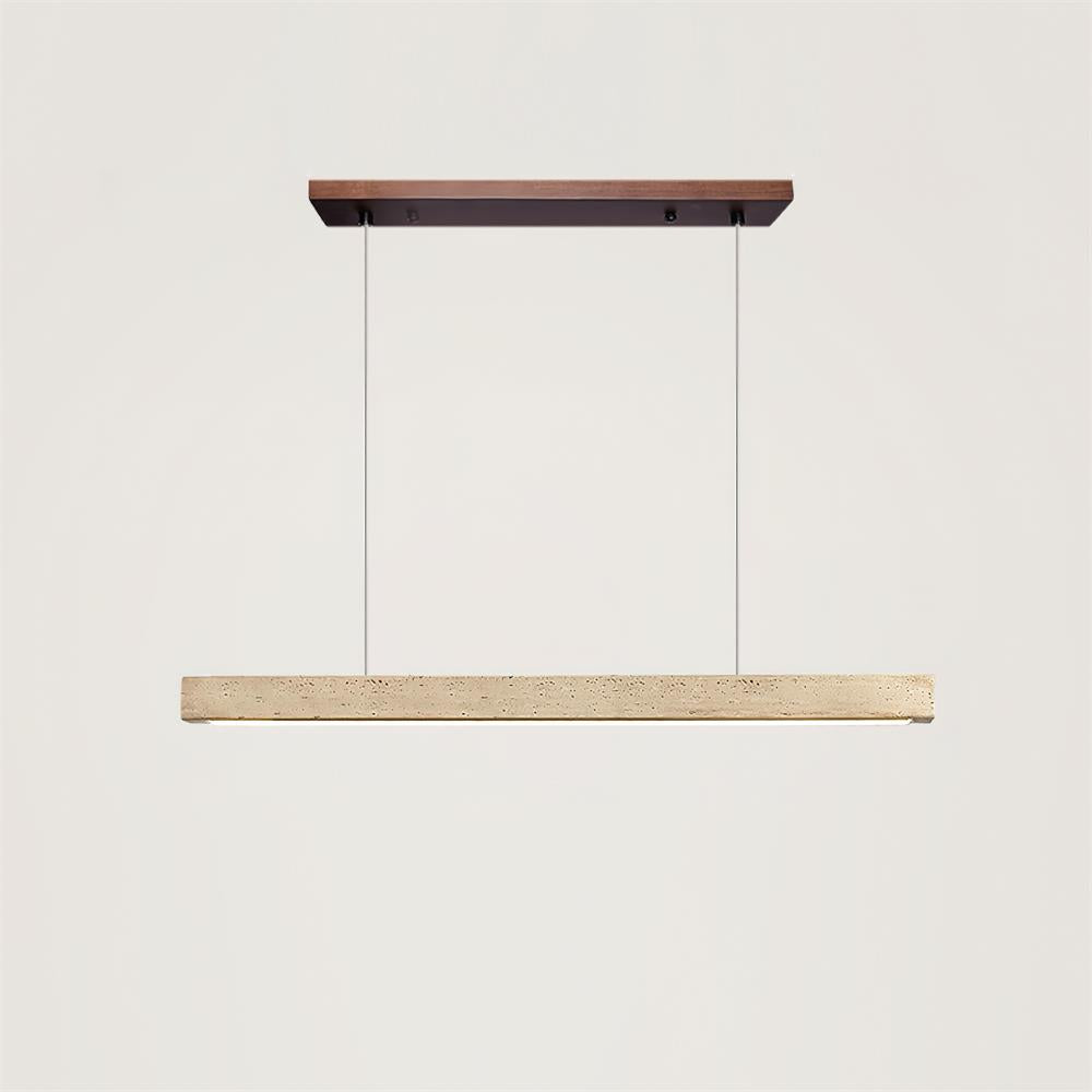 Delya Linear Travertine Pendant Lamp