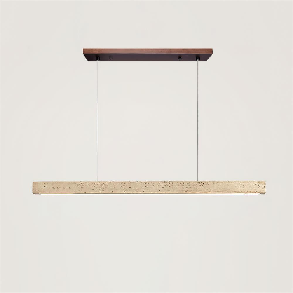 Delya Linear Travertine Pendant Lamp
