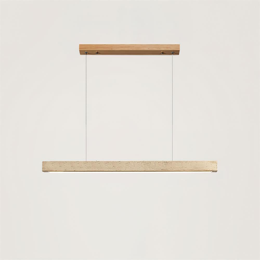 Delya Linear Travertine Pendant Lamp