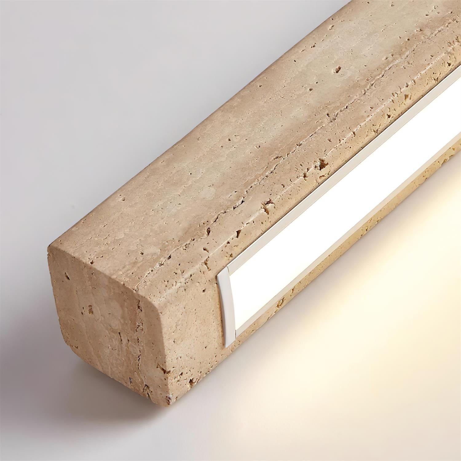 Delya Linear Travertine Pendant Lamp