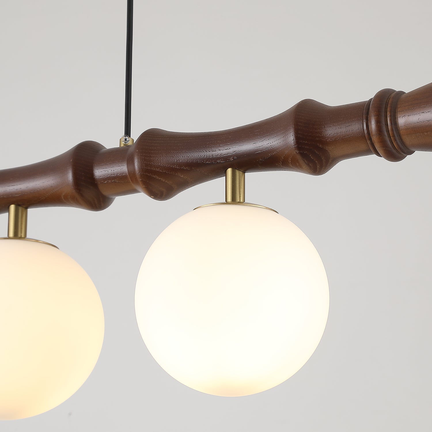 Bivio Wooden Pendant Light