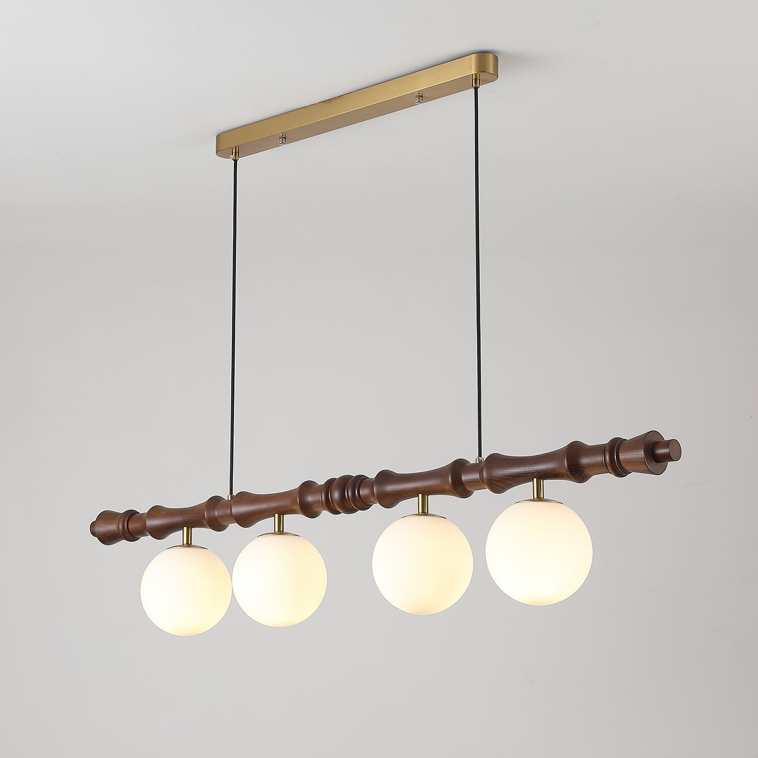 Bivio Wooden Pendant Light