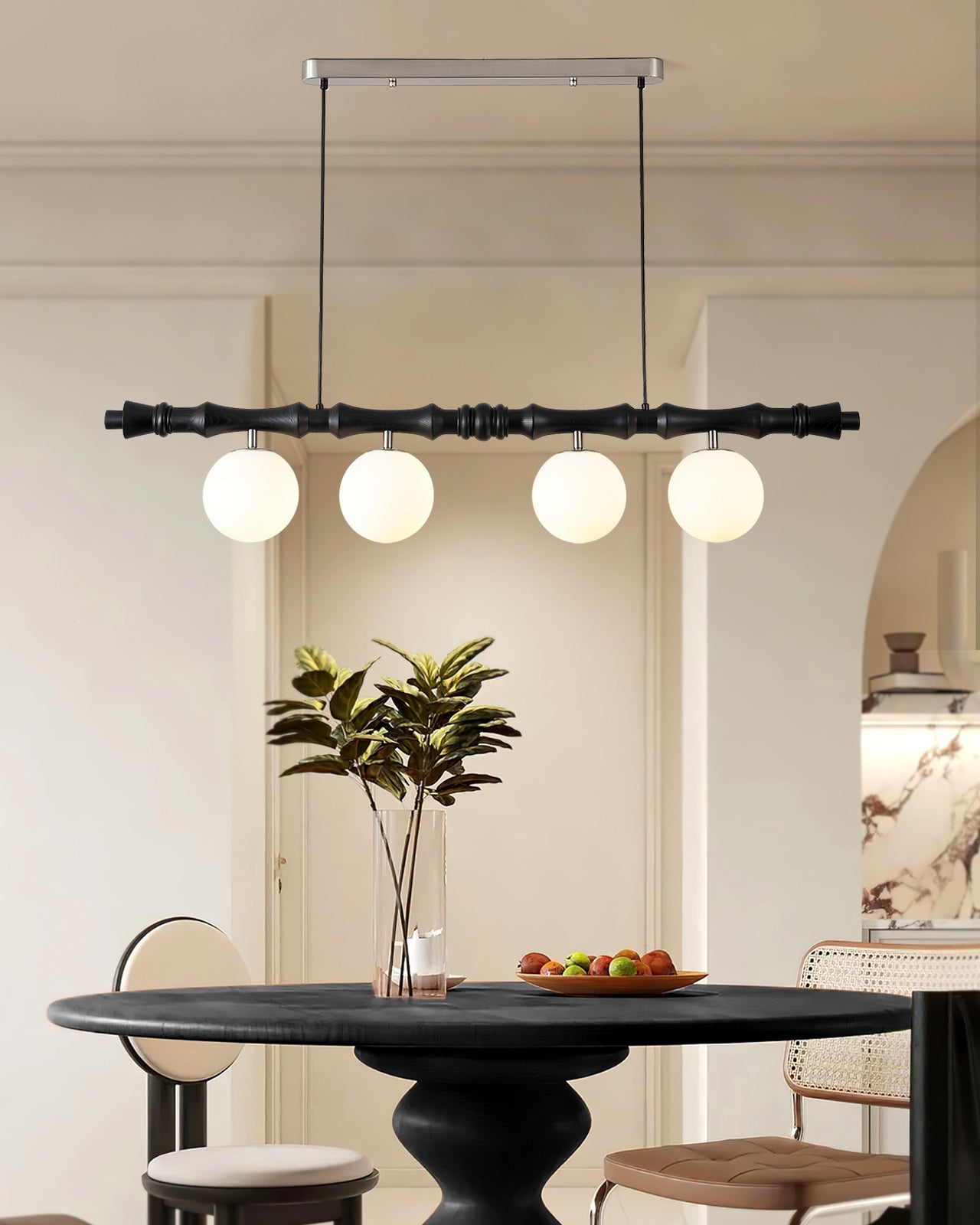 Bivio Wooden Pendant Light