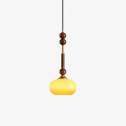 Yovelis Vintage Wood Pendant Lamp-Neutral Decor
