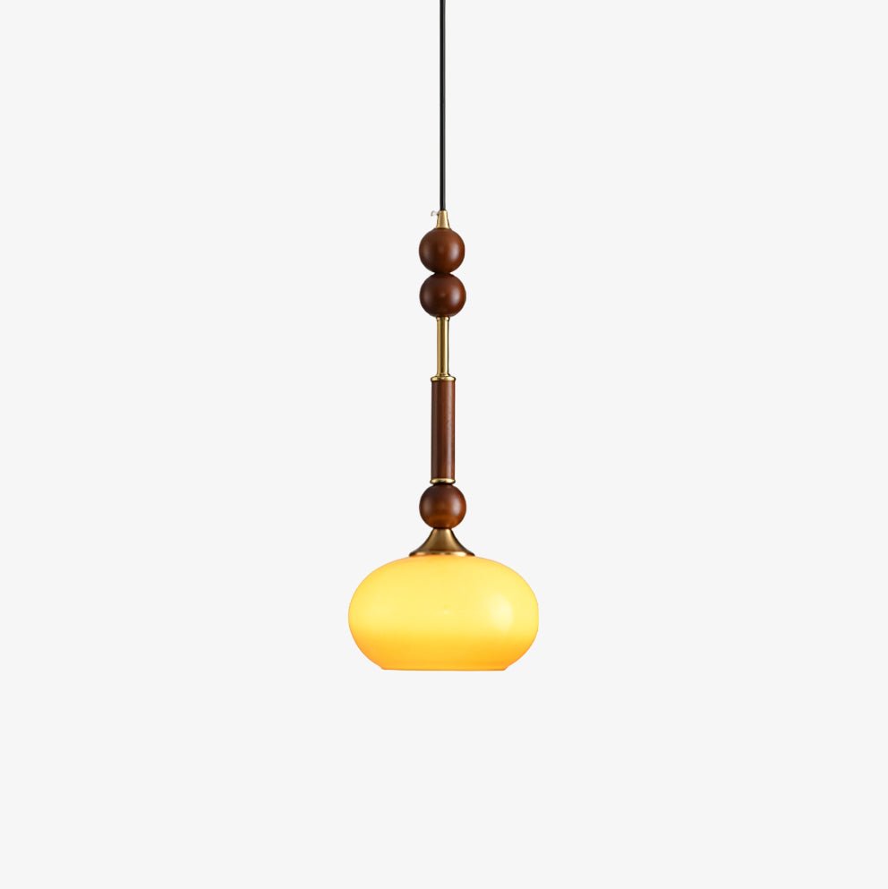 Yovelis Vintage Wood Pendant Lamp-Neutral Decor