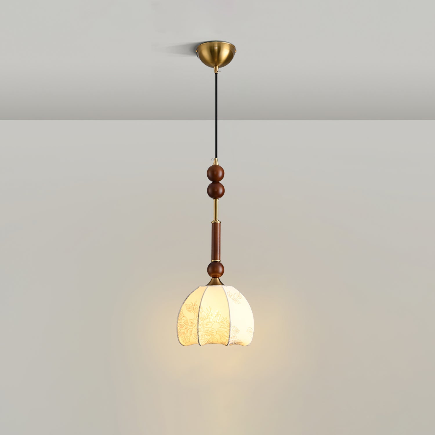 Yovelis Vintage Wood Pendant Lamp-Neutral Decor