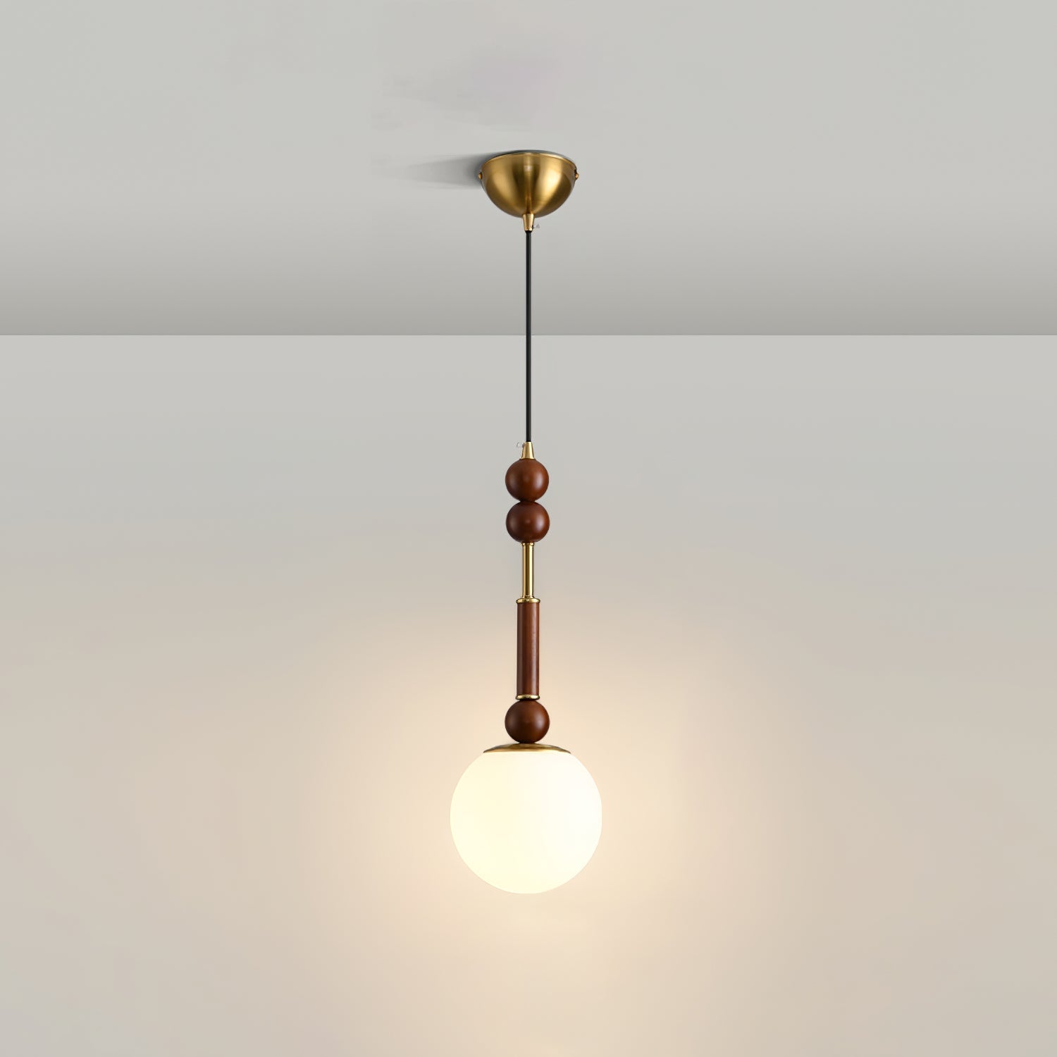 Yovelis Vintage Wood Pendant Lamp-Neutral Decor