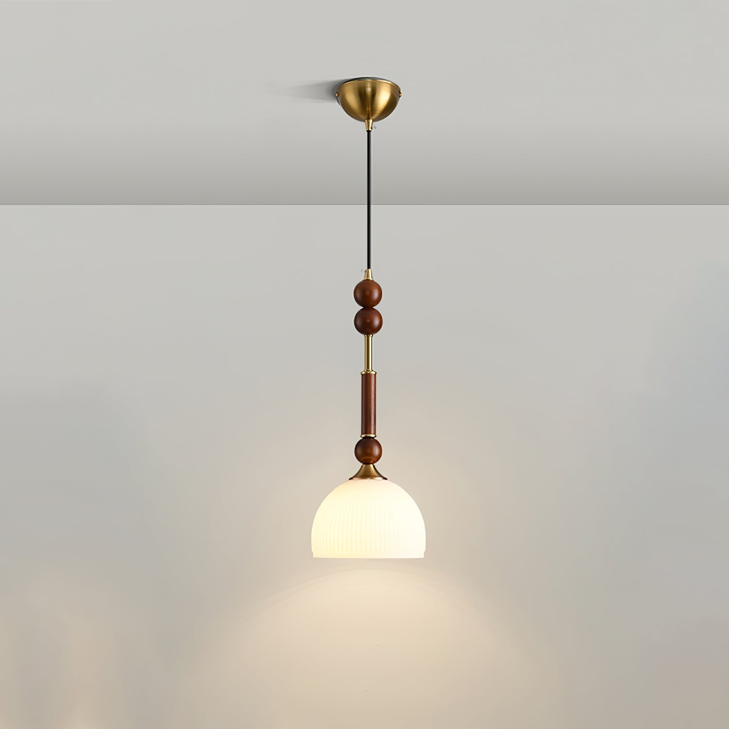 Yovelis Vintage Wood Pendant Lamp-Neutral Decor