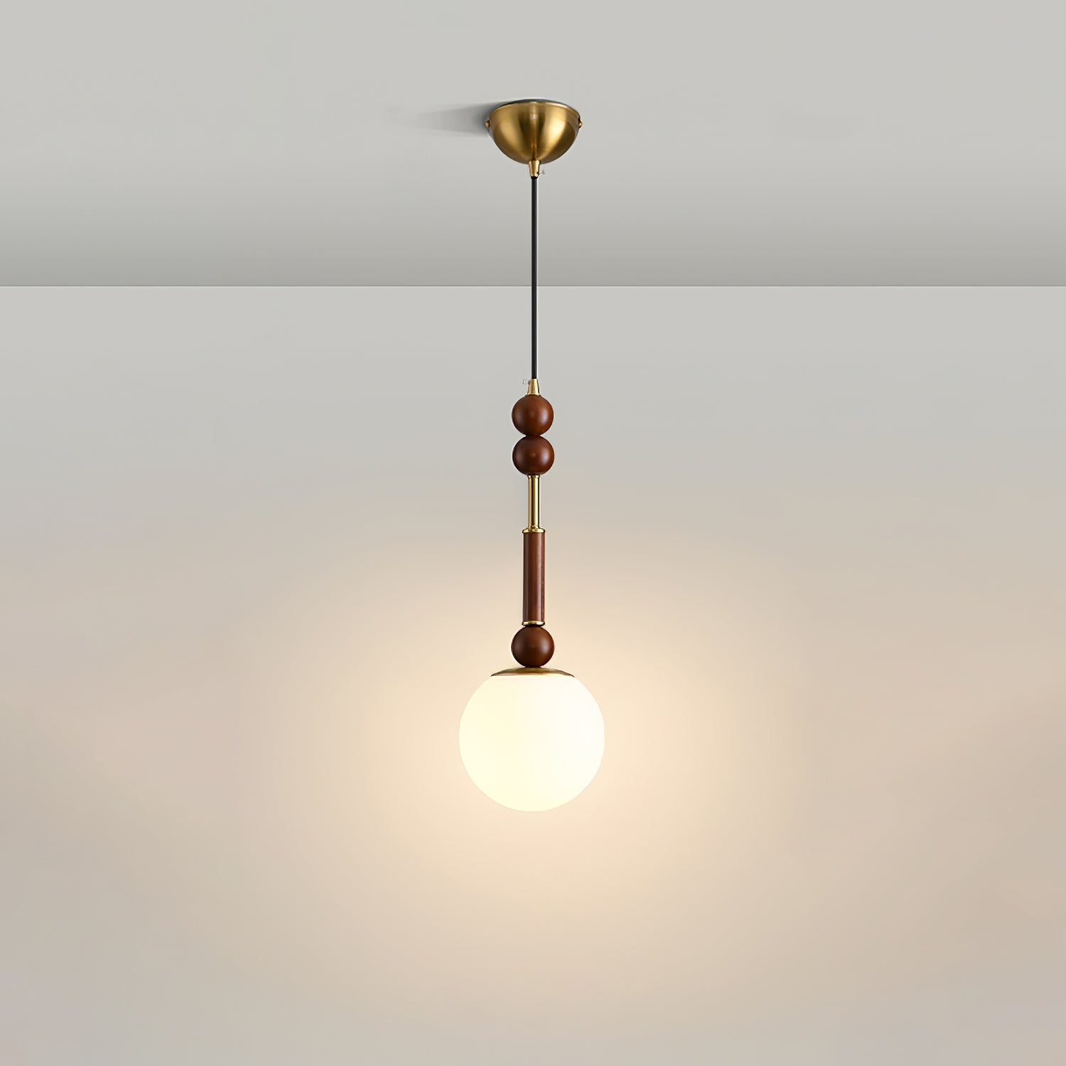 Yovelis Vintage Wood Pendant Lamp-Neutral Decor