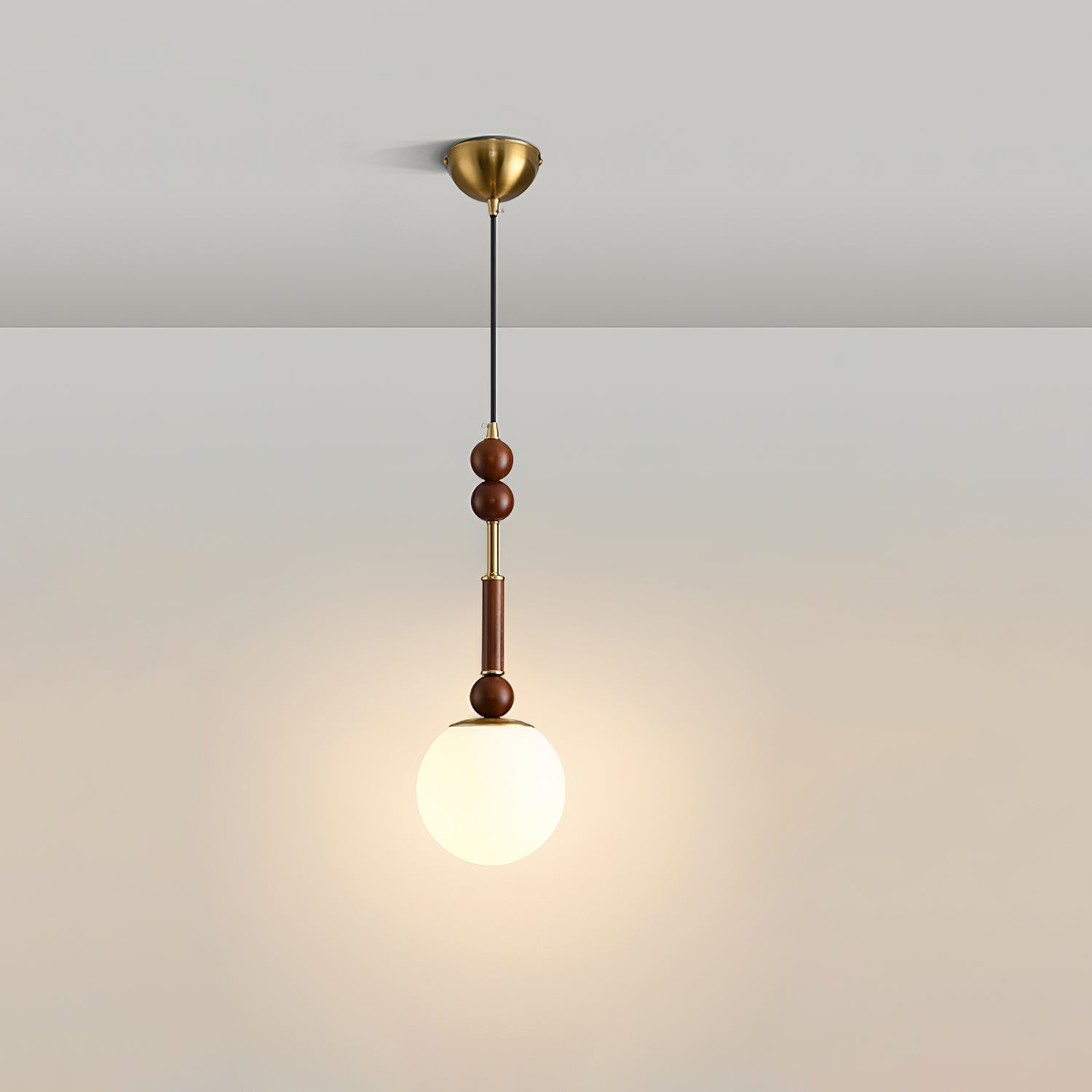 Yovelis Vintage Wood Pendant Lamp-Neutral Decor