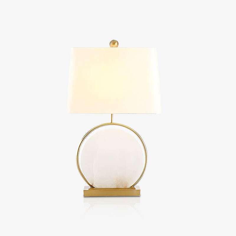 Cirilina Ring Base Alabaster Table Lamp-Neutral Decor