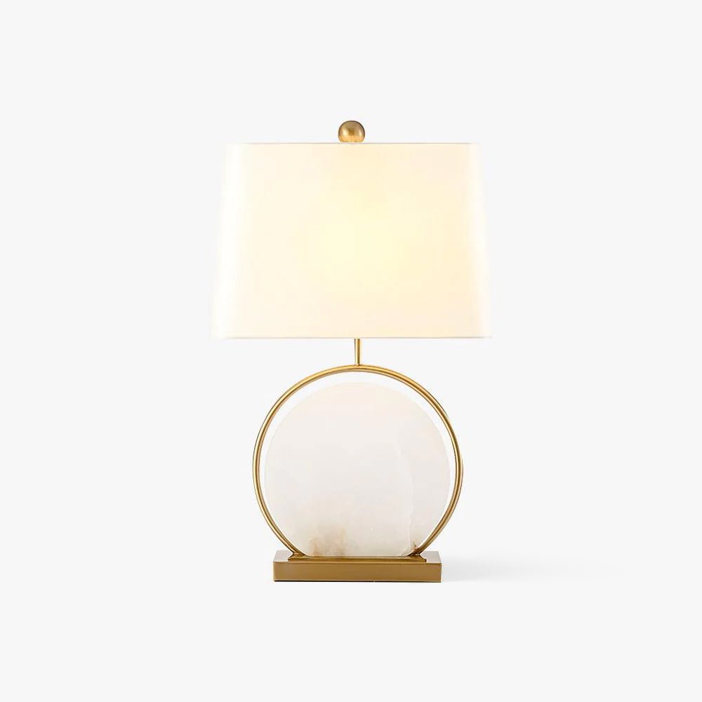 Cirilina Ring Base Alabaster Table Lamp-Neutral Decor
