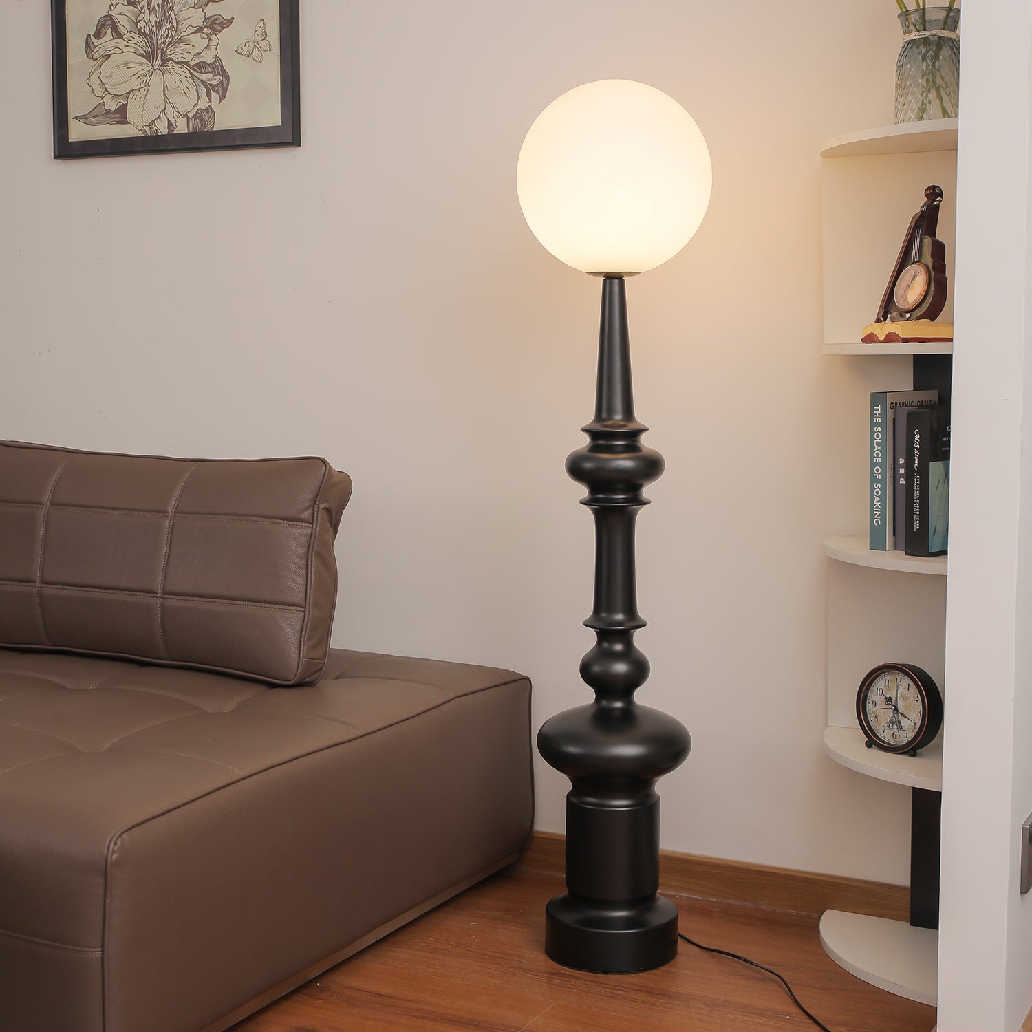 Riroxen Floor Lamp Roman Column-Neutral Decor