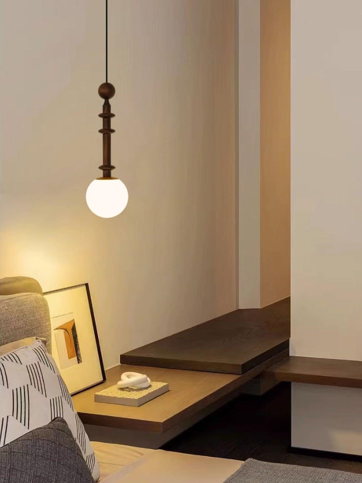 Barvel Wood Industrial Pendant Light-Neutral Decor