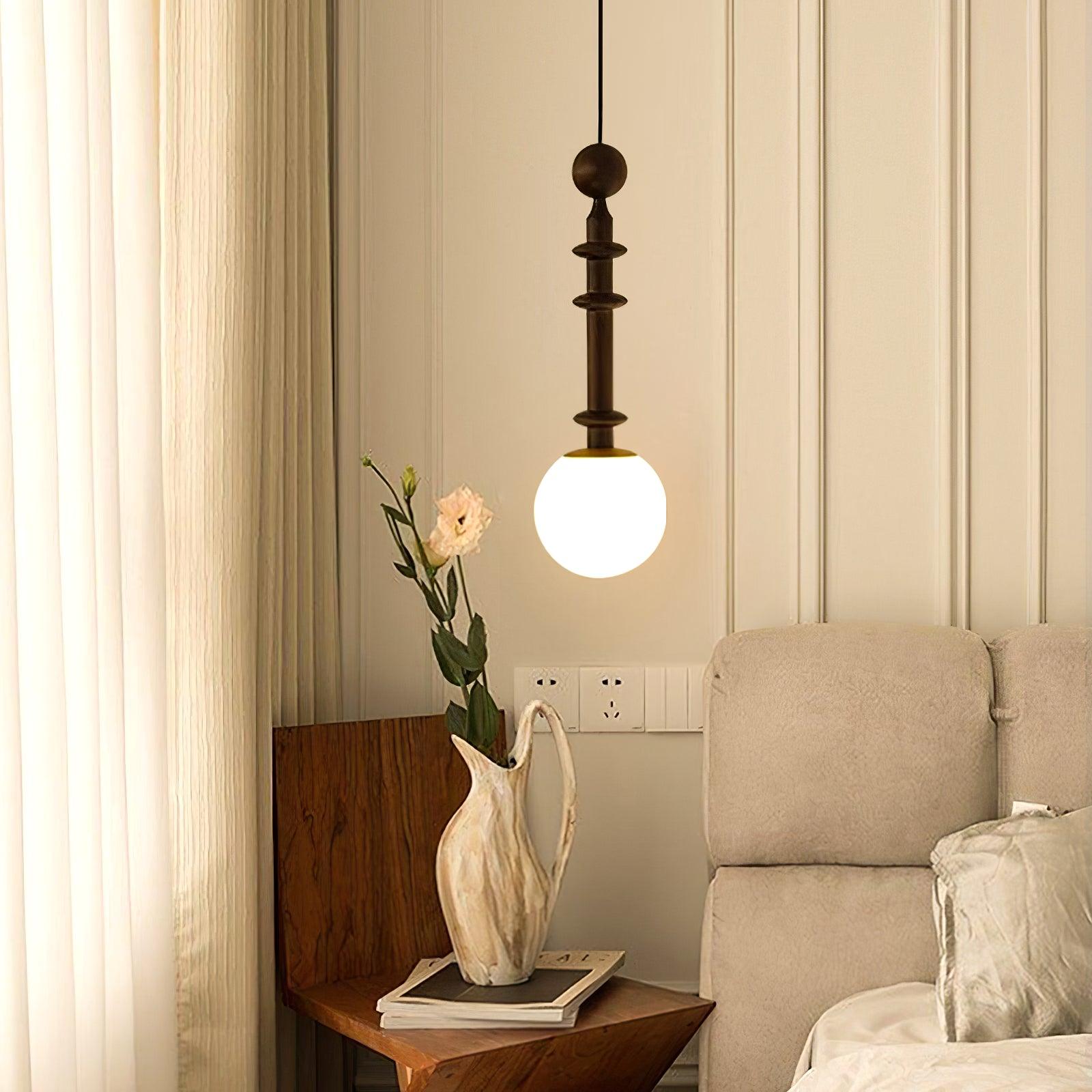 Barvel Wood Industrial Pendant Light-Neutral Decor